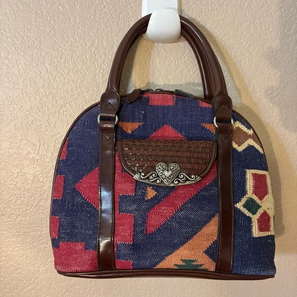 Vintage Laura Gayle Legacy
Southwestern Style Handbag Purse Satchel Shoulder Bag - Picture 6 of 16